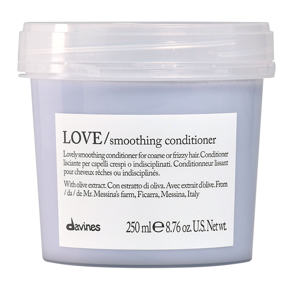 Кондиціонер для волосся Davines Love Smoothing Conditioner для розгладження неслухняного та хвилястого волосся, 250 мл